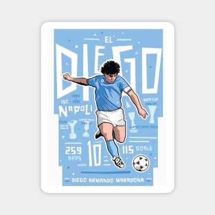 Diego Maradona Napoli Legend Magnet