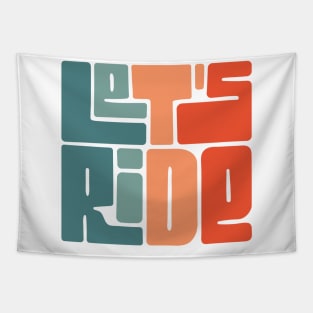 Colorful let's ride Tapestry