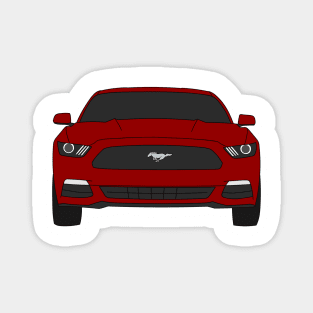Ford Mustang Front End Ruby Red Magnet