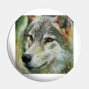 September Wolf Pin