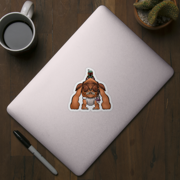 Baby Chibi Rancor - Chibi - Sticker | TeePublic