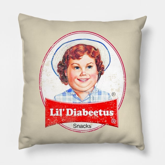 lil diabeetus Pillow by kaefshop