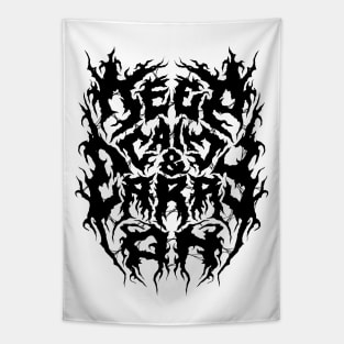 Keep Calm - Grunge Aesthetic - 90s Black Metal Tapestry