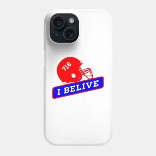 Footbal helmet sign with motivational quote for footbal fans Phone Case