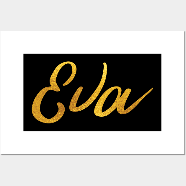 Abby Name Hand Lettering in Faux Gold Letters - Abby - Posters and