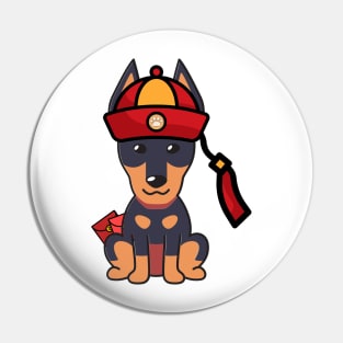 Alsatian Lunar New year Pin