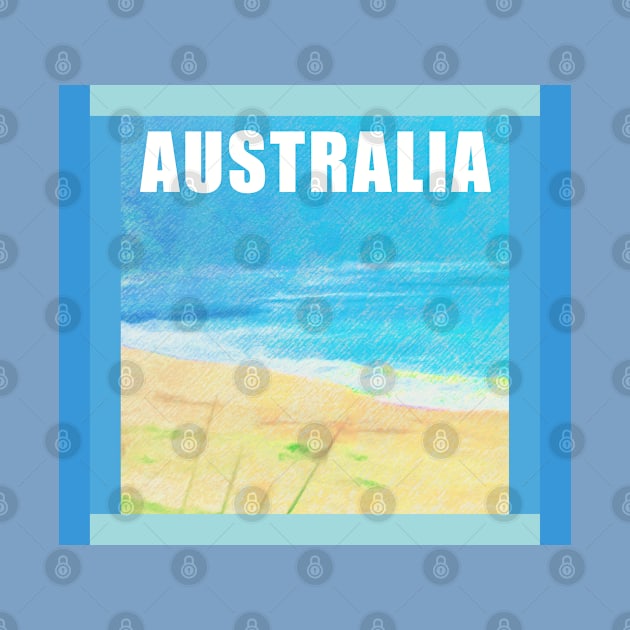 Australia Sea Shore by Adam Clayton Graphics