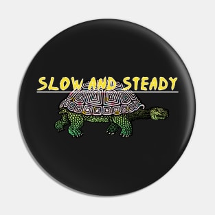 Slow and steady tortoise and the hare pink Pin