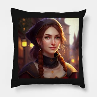 Ukrainian Woman Anime Style Pillow