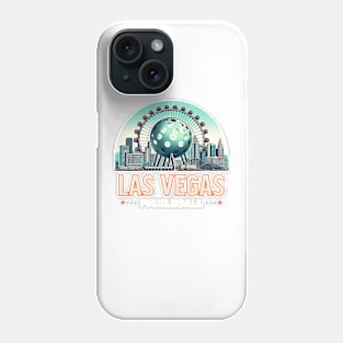 Las Vegas Pickleball Design with High Roller Phone Case