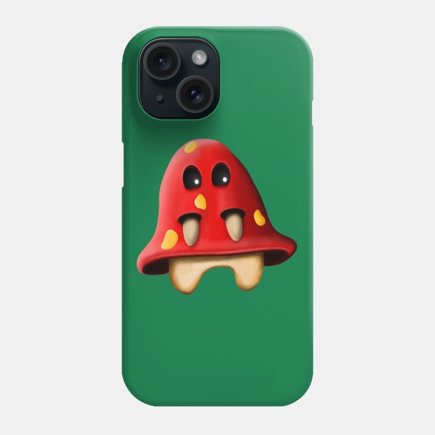 Shroo the Mushroom Phone Case by DrawAHrt