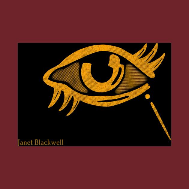 Janet Blackwell eye design merch by Janet Blackwell