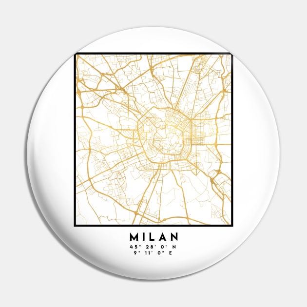 MILAN ITALY CITY STREET MAP ART Pin by deificusArt