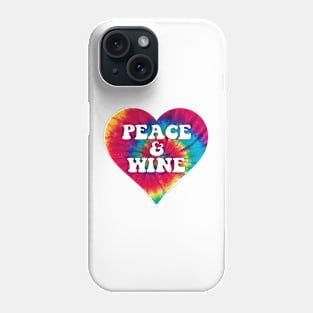 Tie Dye Peace & Wine Phone Case