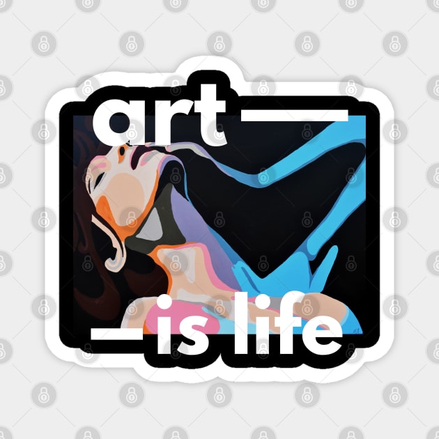 Passion Woman Popart Magnet by PrintsHessin