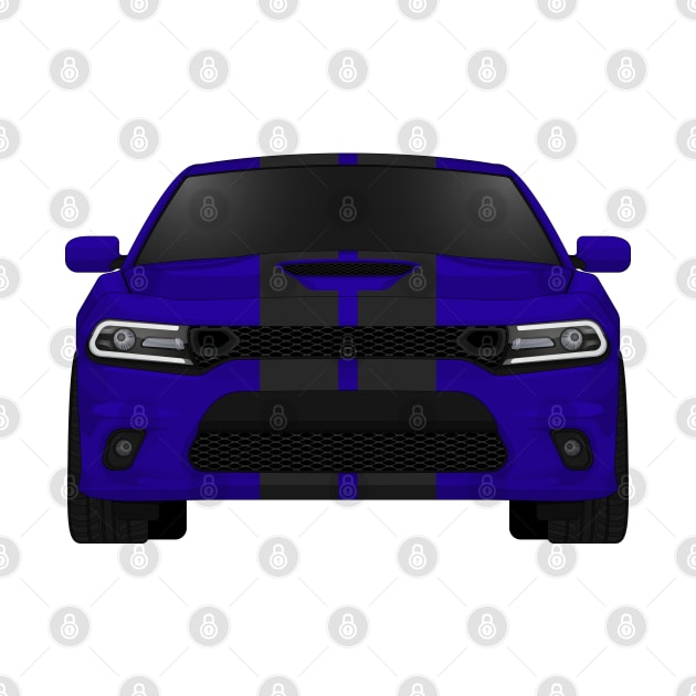 Charger Scat Indigo-blue + black stripes by VENZ0LIC