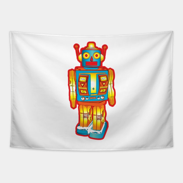 The Unimpressed Robot Tapestry by juliechicago
