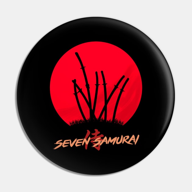 Mod.8 Seven Samurai Japanese Pin by parashop