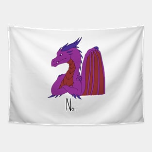 No Dragon (Purple) Tapestry