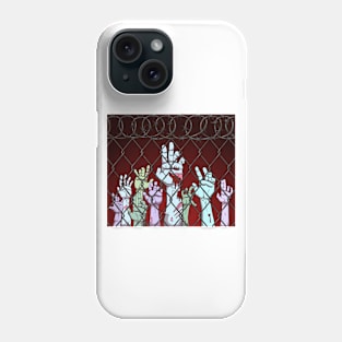 Zombie Hands Behind Fence Phone Case