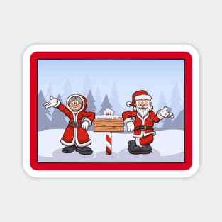 Santa And Mrs Claus Magnet