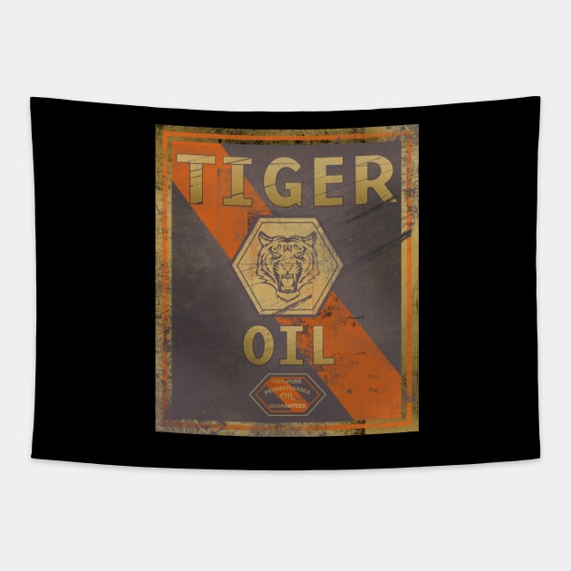 Tiger Oil Tapestry by Urbanvintage