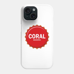 Madeira Island - carica da cerveja Coral / Coral beer cap Phone Case