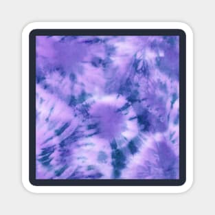 Purple and Navy Pastel Tie-Dye Magnet