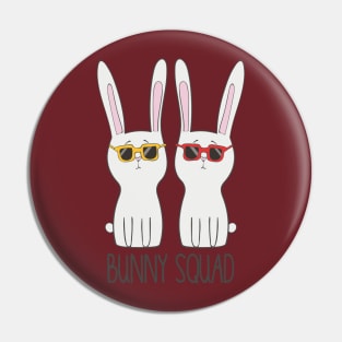 Bunny Squad, Funny Cute Pet Rabbit Lover Pin