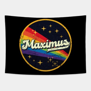 Maximus // Rainbow In Space Vintage Grunge-Style Tapestry