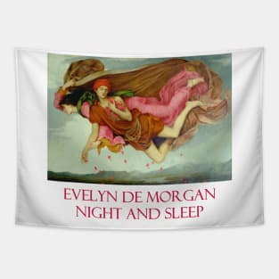 Night and Sleep by Evelyn de Morgan Tapestry