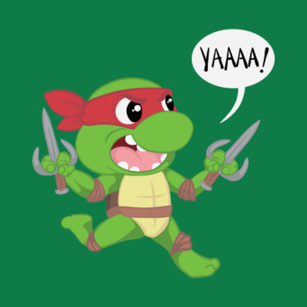 Cute Tiny Raphael's Battle Yell - Turtle Power - Phone Case