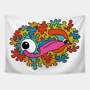 Psychedelic eye lick Tapestry