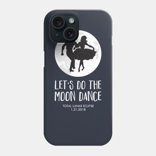 Total Lunar Eclipse 2018 Square Dance Couple Phone Case