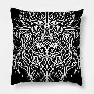 Tribal line art style art Pillow