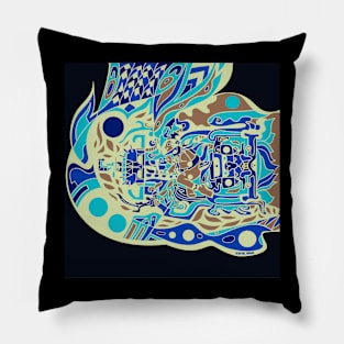 space traveler pakal cacique in mexican mayan astronaut ecopop Pillow