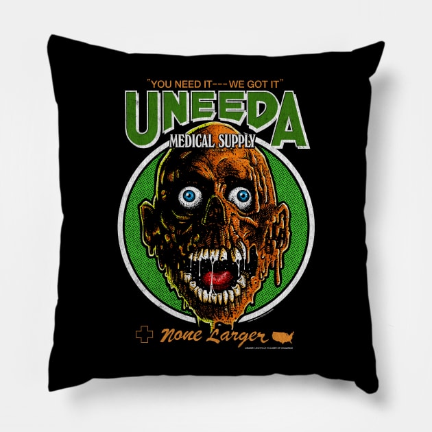 Return Of The Living Dead, Tarman, Zombies Pillow by PeligroGraphics