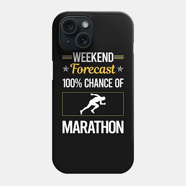 Funny Weekend Marathon Phone Case by symptomovertake