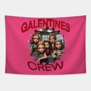 Galentines crew cartoon style Tapestry