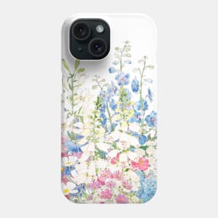 beautiful secret garden ink and watercolor Phone Case