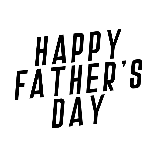 Simple Happy Father's Day Typography by Jasmine Anderson