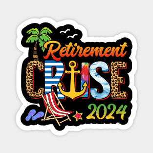 Retirement Cruise 2024 Family Cruise Vacation Gift For Men Women Magnet