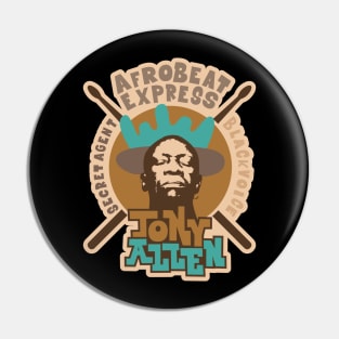 Tony Allen - Beat Master: Tribute to Afrobeat's Rhythm Maestro Pin