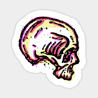 Colourful skull design Magnet