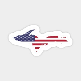 American Flag Upper Peninsula Logo Magnet