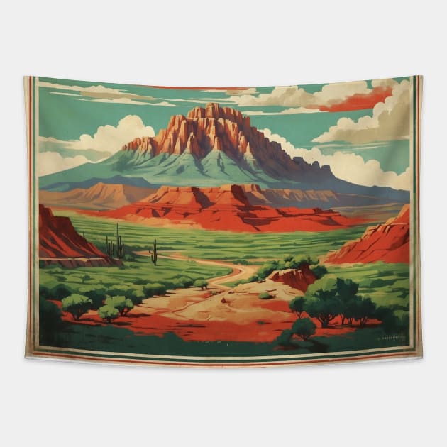Ixtapan de la Sal Estado de Mexico Tourism Travel Vintage Tapestry by TravelersGems