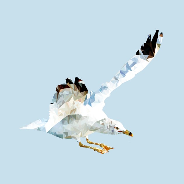 Polygonal Seagull by alwaays