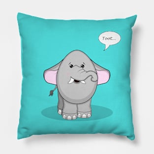 Eggy Elephant Pillow