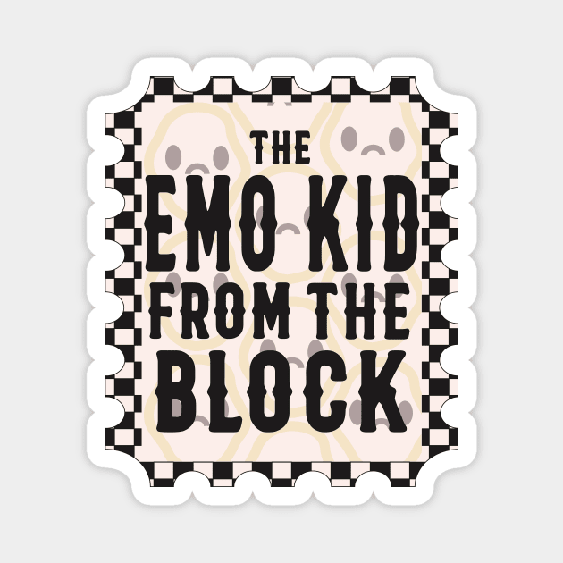 The Emo Kid From The Block Sad Face Magnet by rachelaranha