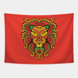 Abstract Lion Tapestry